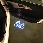 AUDI LOGO PROJECTOT LIGHTS Nr.120 (quantité 1 = 2 Logo Films /2 feux de porte)