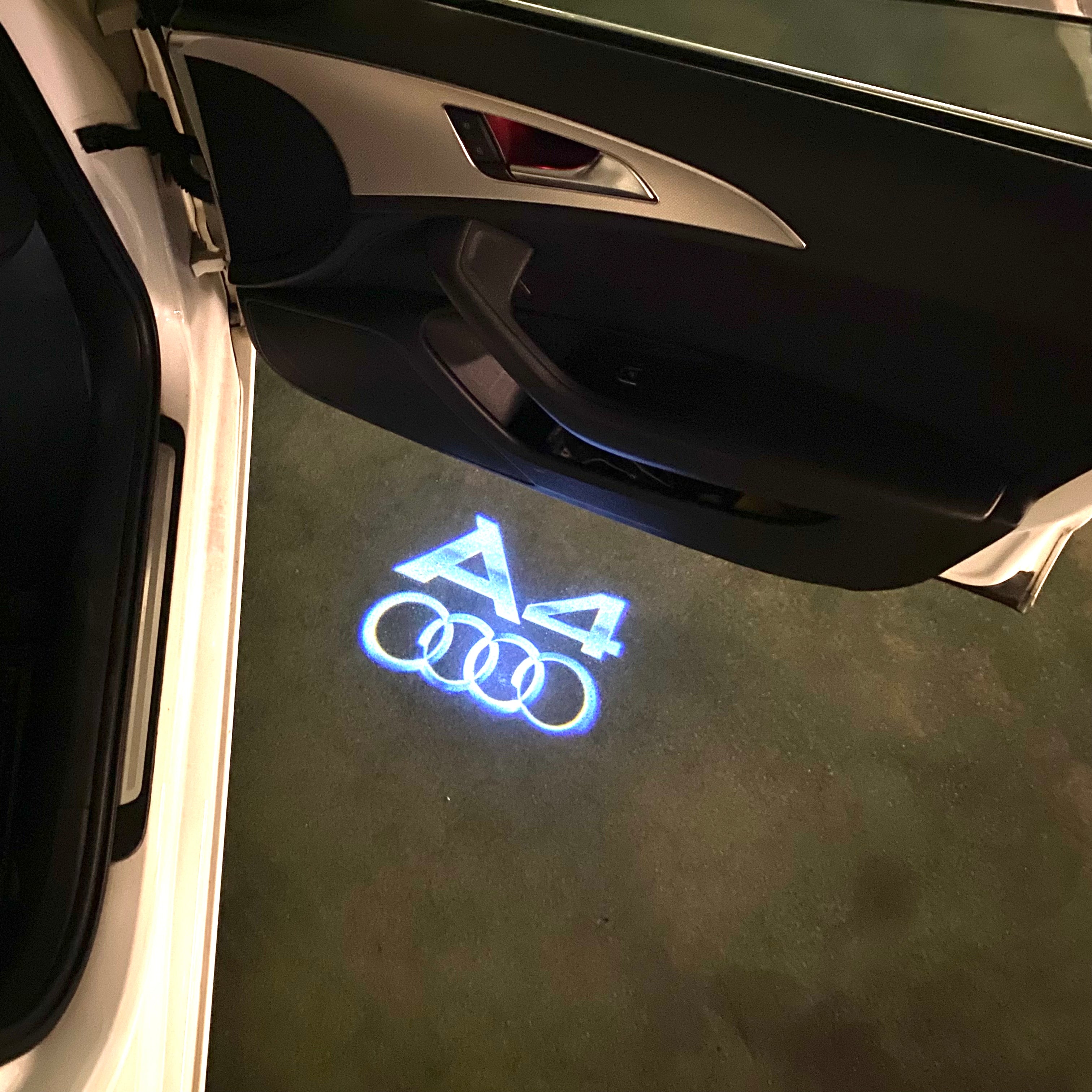 AUDI LOGO PROJECTOT LIGHTS Nr.120 (quantité 1 = 2 Logo Films /2 feux de porte)