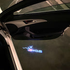 AUDI  Q8 LOGO PROJECTOT LIGHTS  (quantity 1 = 2 Logo Films /2 door lights）Nr.12B37