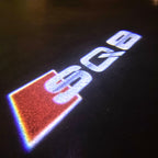AUDI LOGO PROJECTOT LIGHTS Nr.120 (الكمية 1 = 2 Logo Films /2 أضواء الباب)