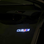 AUDI LOGO PROJECTOT LIGHTS Nr.120 (الكمية 1 = 2 Logo Films /2 أضواء الباب)