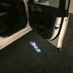 AUDI LOGO PROJECTOT LIGHTS Nr.120 (الكمية 1 = 2 Logo Films /2 أضواء الباب)