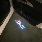 AUDI LOGO PROJECTOT LIGHTS Nr.120 (الكمية 1 = 2 Logo Films /2 أضواء الباب)