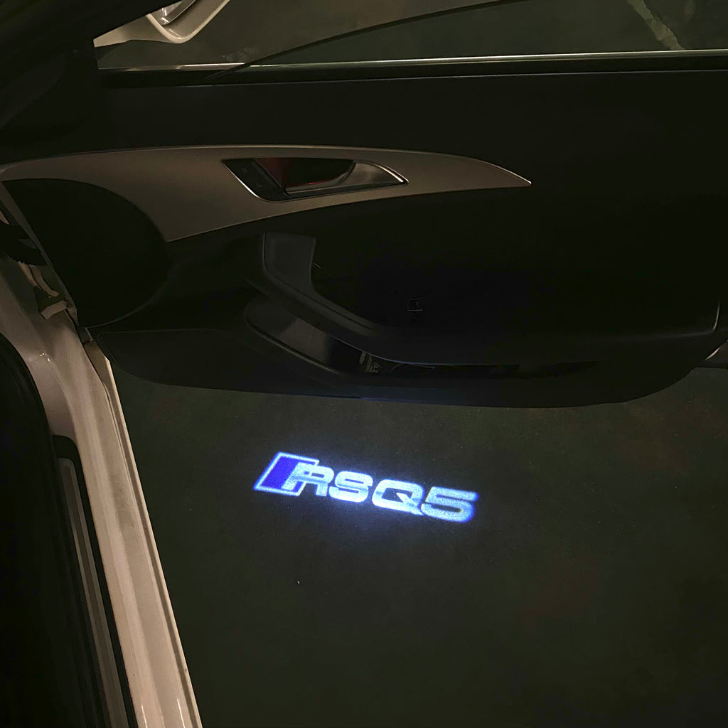 AUDI LOGO PROJECTOT LIGHTS Nr.120 (quantité 1 = 2 Logo Films /2 feux de porte)