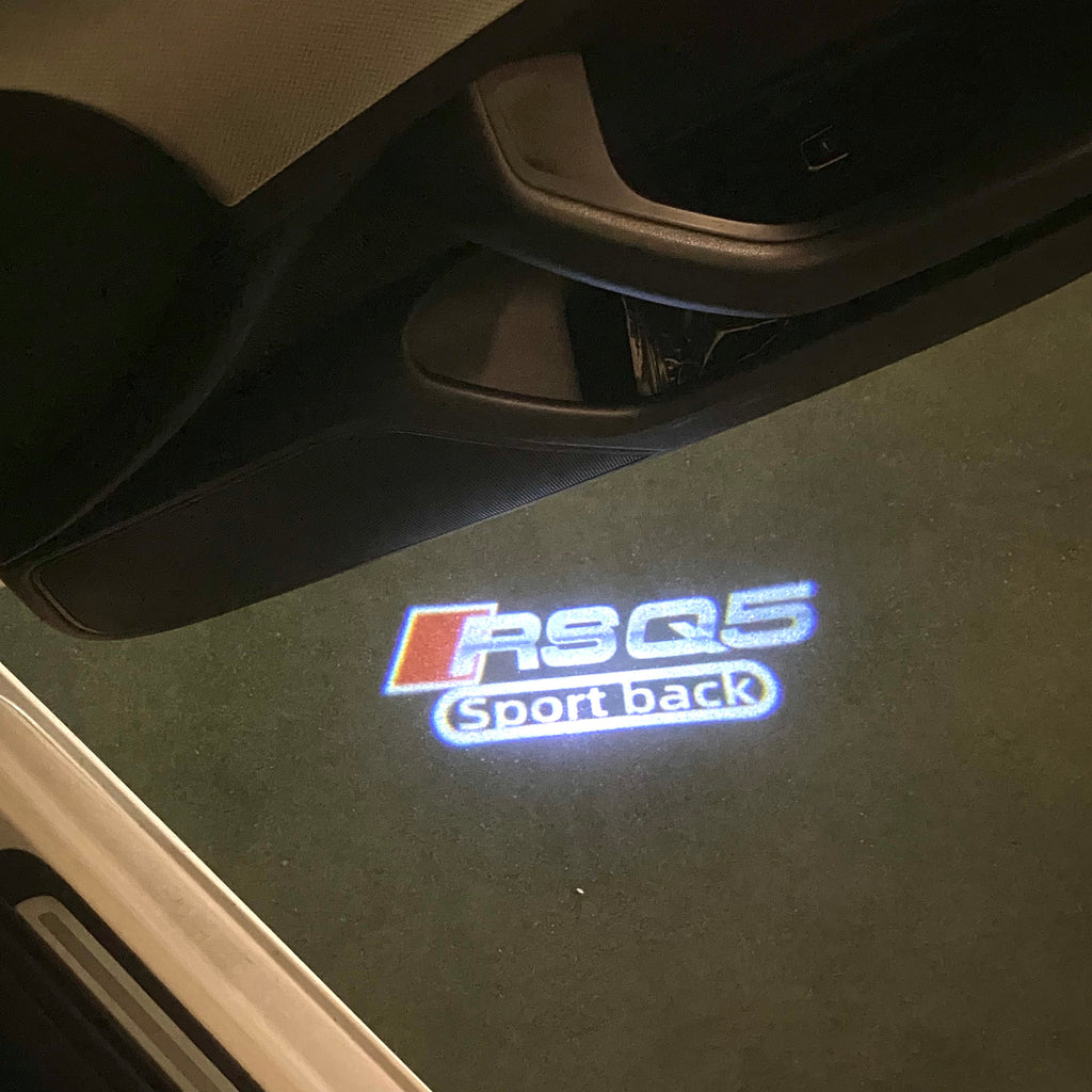 AUDI  RSQ5 LOGO PROJECTOT LIGHTS  (quantity 1 = 2 Logo Films /2 door lights）Nr.12B76