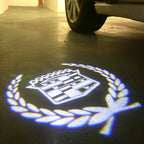 CADILLAC ORIGINAL LOGO PROJECTOT LIGHTS Nr.9747 (quantity 1 = 2 Logo Films /2 door lights）