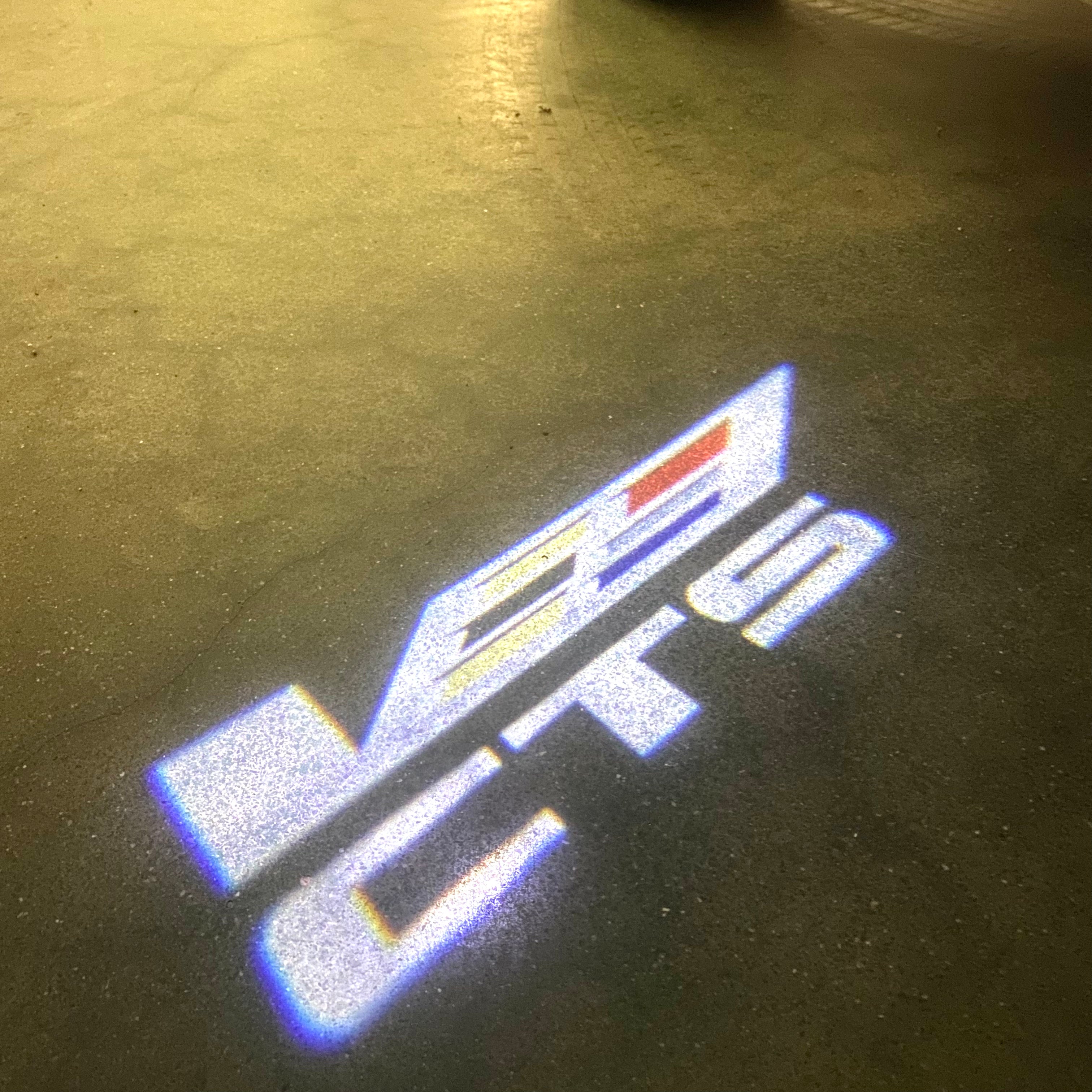 CADILLAC CT5 LOGO PROJECTOT LIGHTS Nr.9721  (quantity 1 = 2 Logo Films /2 door lights）