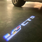 CADILLAC CTS LOGO PROJECTOT LIGHTS Nr.9805 (quantity 1 = 2 Logo Films /2 door lights）