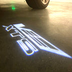 CADILLAC XTS LOGO PROJECTOT LIGHTS Nr.9767 (quantity 1 = 2 Logo Films /2 door lights）
