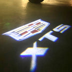 CADILLAC XTS LOGO PROJECTOT LIGHTS Nr.9742 (quantity 1 = 2 Logo Films /2 door lights）