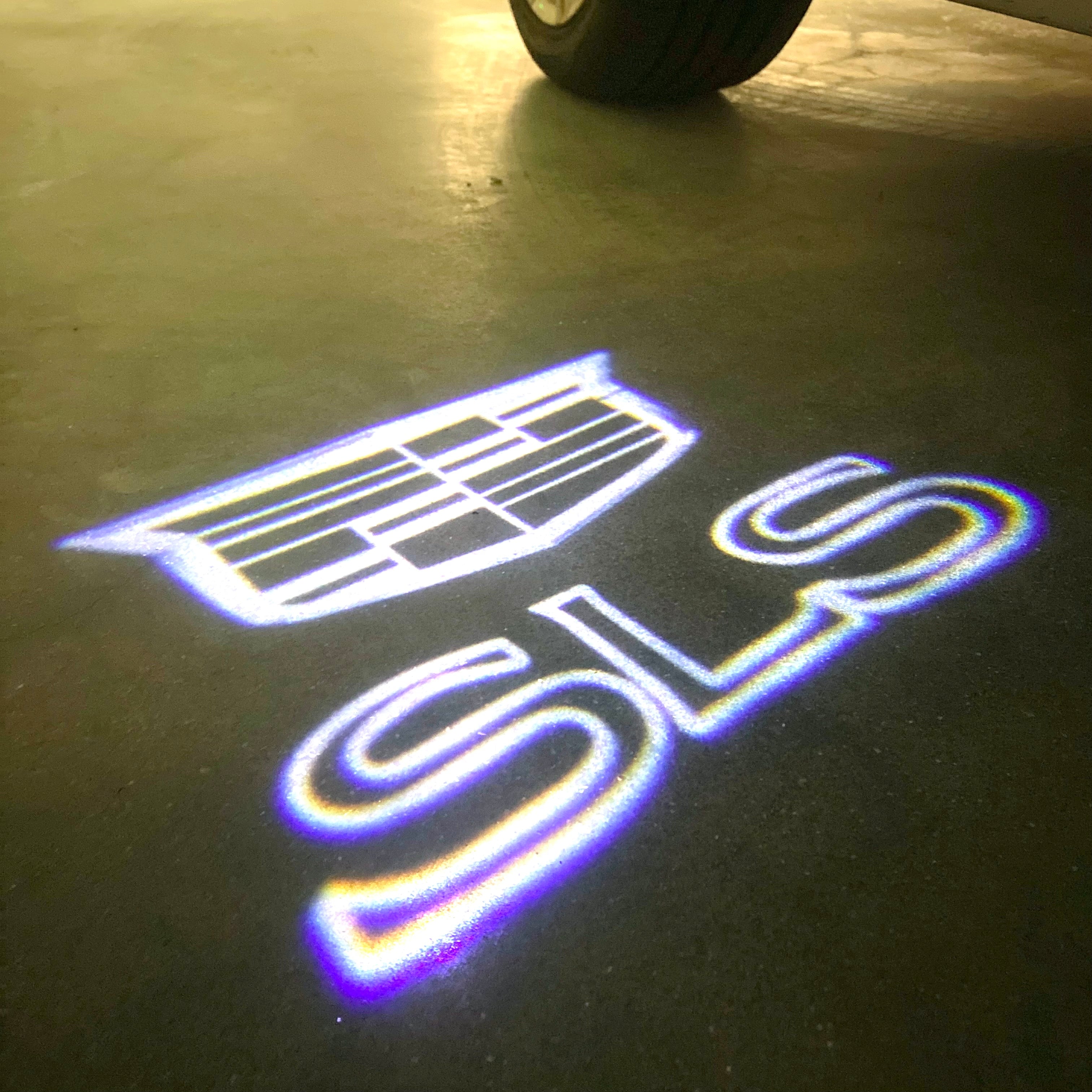 CADILLAC SLS LOGO PROJECTOT LIGHTS Nr.9724 (quantity 1 = 2 Logo Films /2 door lights）