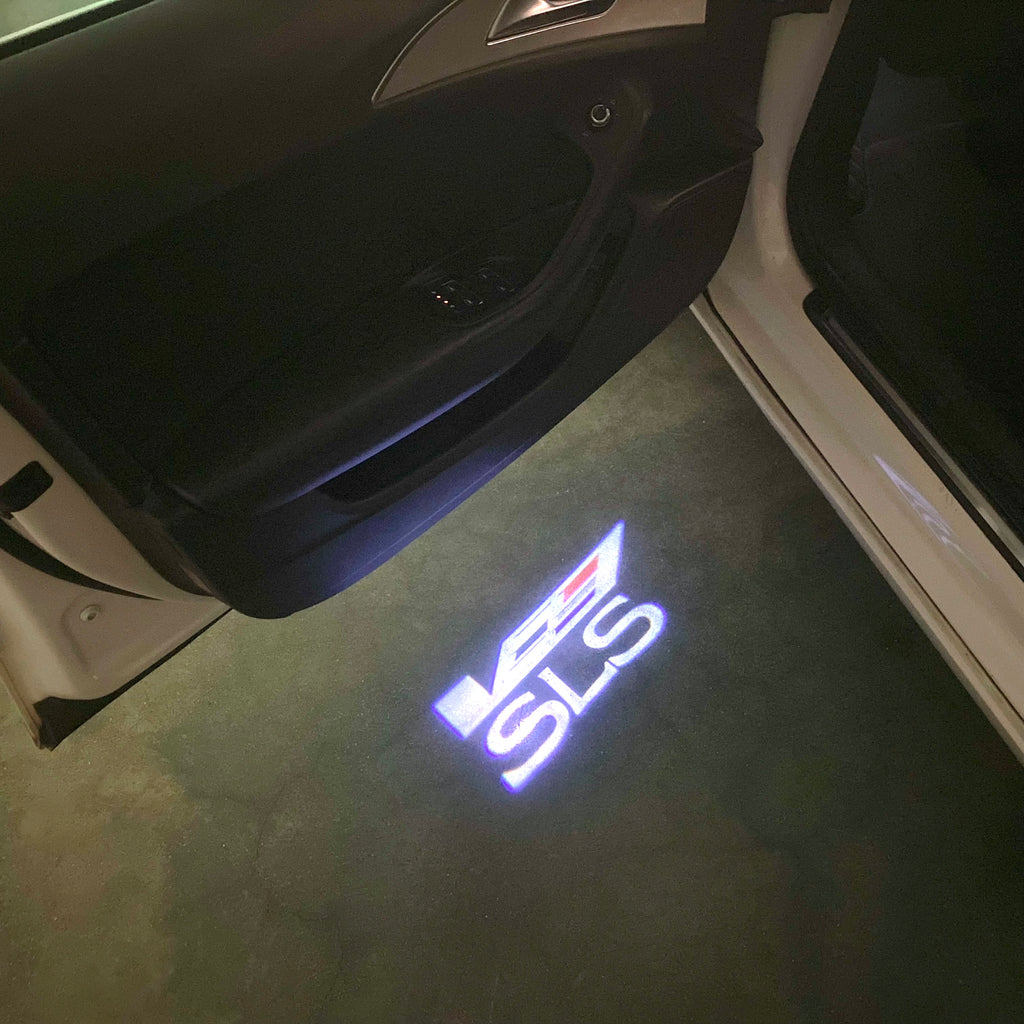 CADILLAC SLS LOGO PROJECTOT LIGHTS Nr.9754 (quantity 1 = 2 Logo Films /2 door lights）