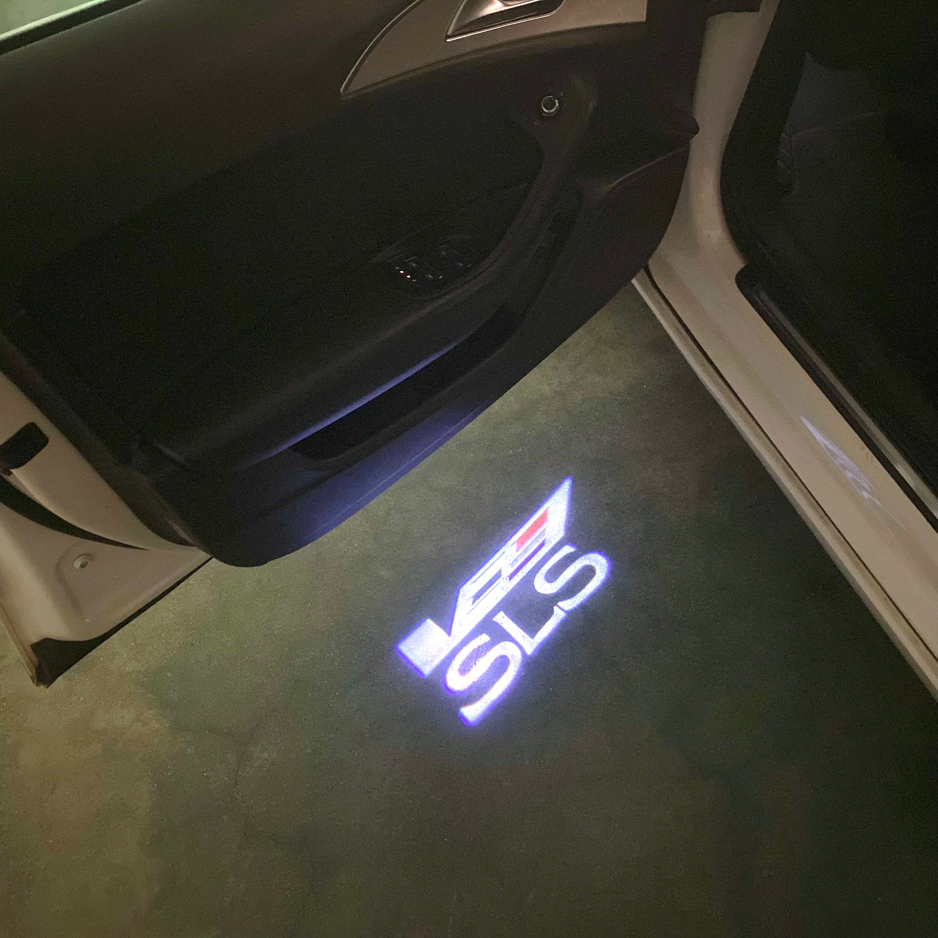 CADILLAC SLS LOGO PROJECTOT LIGHTS Nr.9754 (quantity 1 = 2 Logo Films /2 door lights）