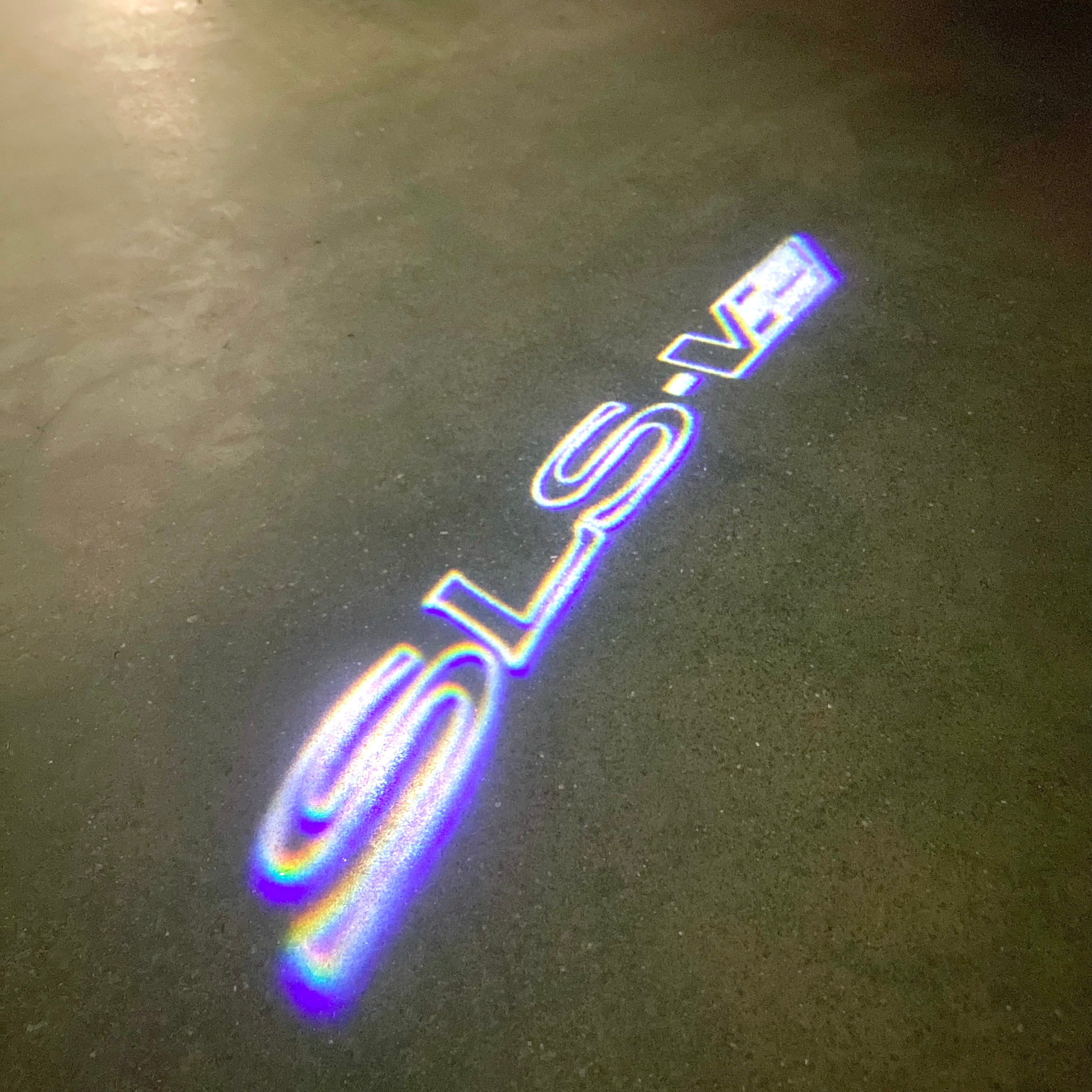 CADILLAC SLS LOGO PROJECTOT LIGHTS Nr.9788 (quantity 1 = 2 Logo Films /2 door lights）