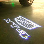 CADILLAC XT4 LOGO PROJECTOT LIGHTS Nr.9730 (quantity 1 = 2 Logo Films /2 door lights）