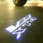 CADILLAC XT4 LOGO PROJECTOT LIGHTS Nr.9766 (quantity 1 = 2 Logo Films /2 door lights）