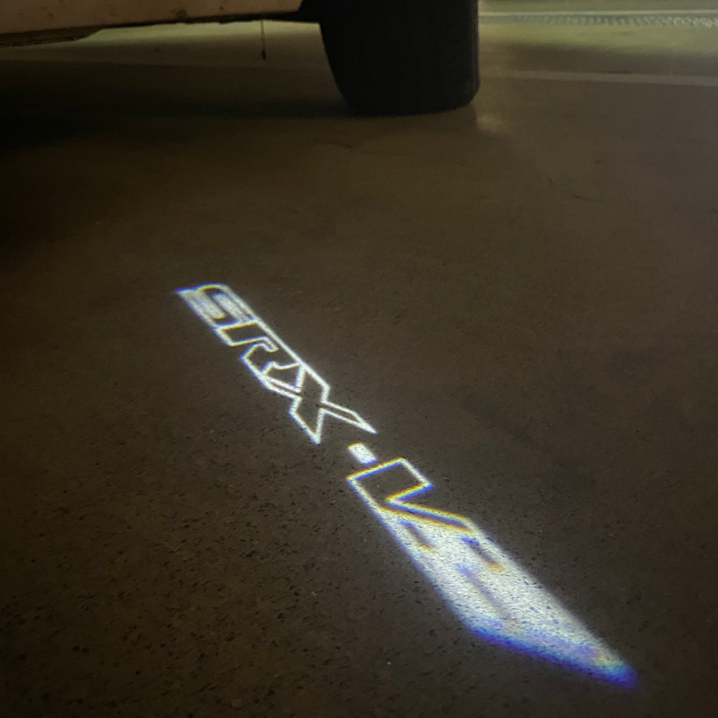 CADILLAC SRX LOGO PROJECTOT LIGHTS Nr.9785 (quantity 1 = 2 Logo Films /2 door lights）