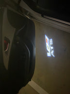 CADILLAC ATS LOGO PROJECTOT LIGHTS Nr.9757 (quantity 1 = 2 Logo Films /2 door lights）