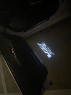 CADILLAC ATS LOGO PROJECTOT LIGHTS Nr.9765 (quantity 1 = 2 Logo Films /2 door lights）