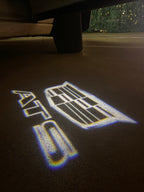 CADILLAC ATS LOGO PROJECTOT LIGHTS Nr.9731 (quantity 1 = 2 Logo Films /2 door lights）