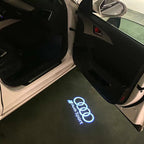 AUDI LOGO PROJECTOT LIGHTS Nr.120 (الكمية 1 = 2 Logo Films /2 أضواء الباب)