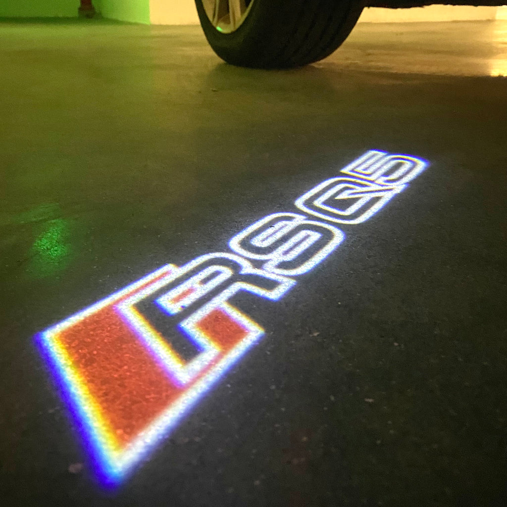 AUDI LOGO PROJECTOT LIGHTS Nr.120 (quantité 1 = 2 Logo Films /2 feux de porte)