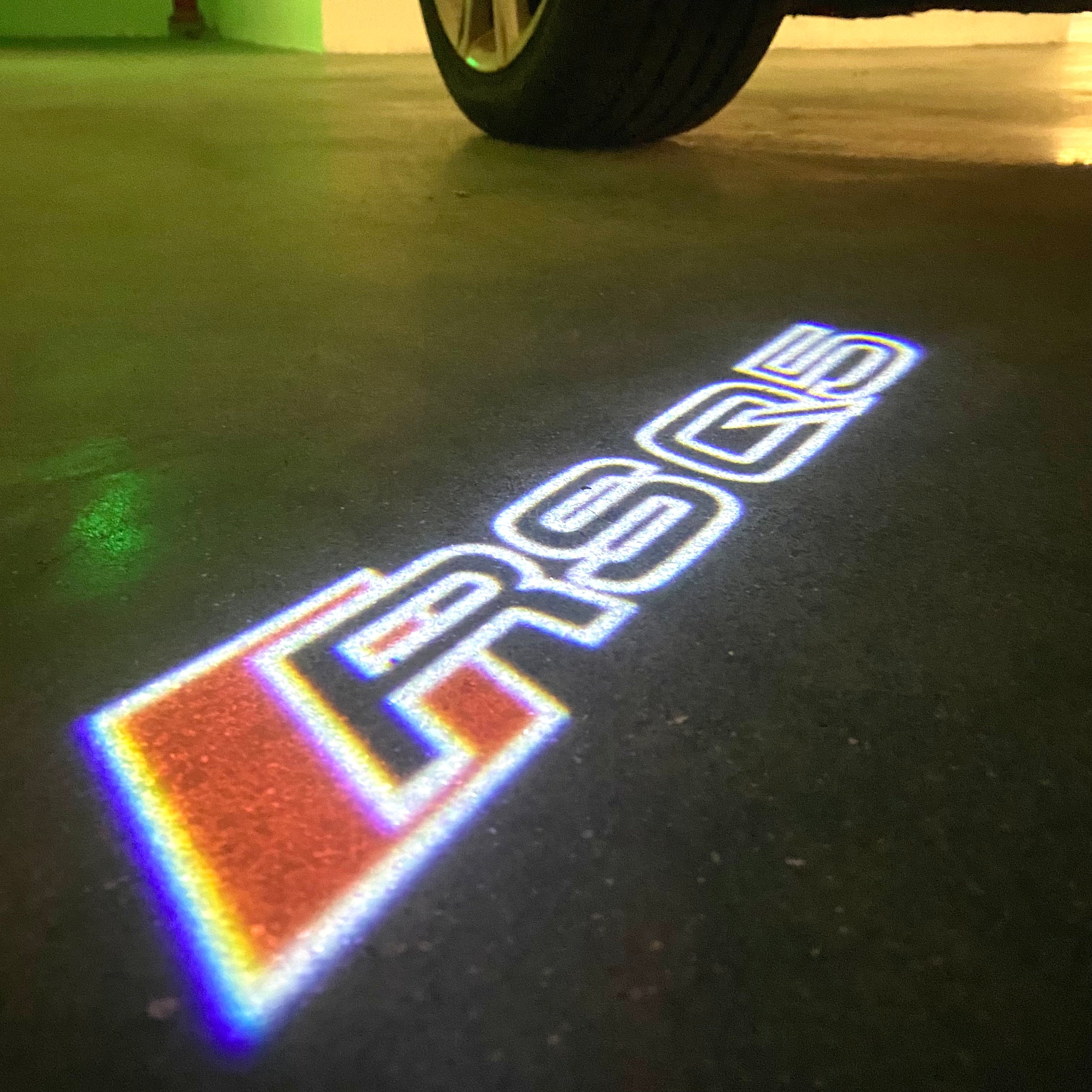 AUDI  RSQ5 LOGO PROJECTOT LIGHTS  (quantity 1 = 2 Logo Films /2 door lights）Nr.12B92