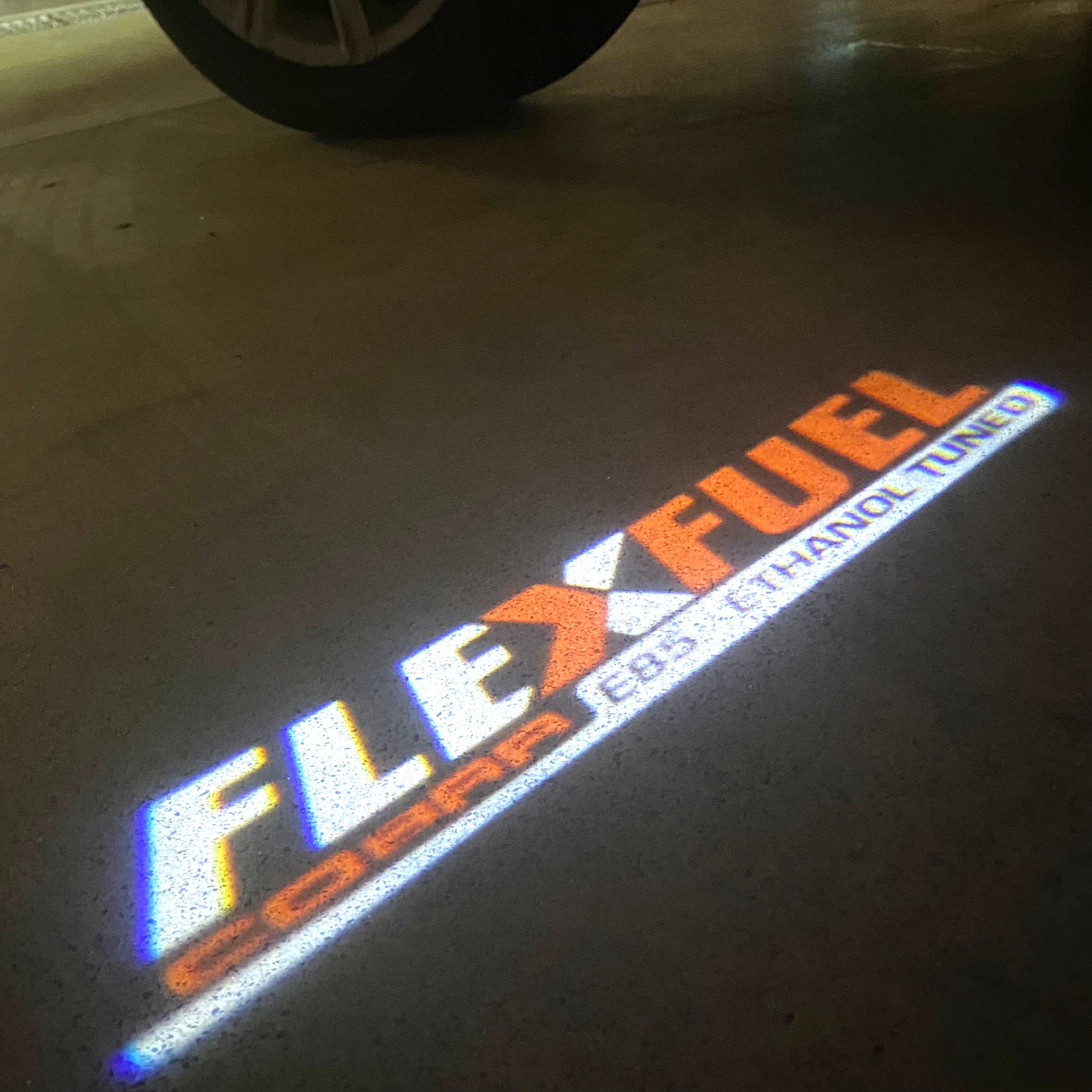 CADILLAC FLEXFUEL LOGO PROJECTOT LIGHTS Nr.9723(quantity 1 = 2 Logo Films /2 door lights）