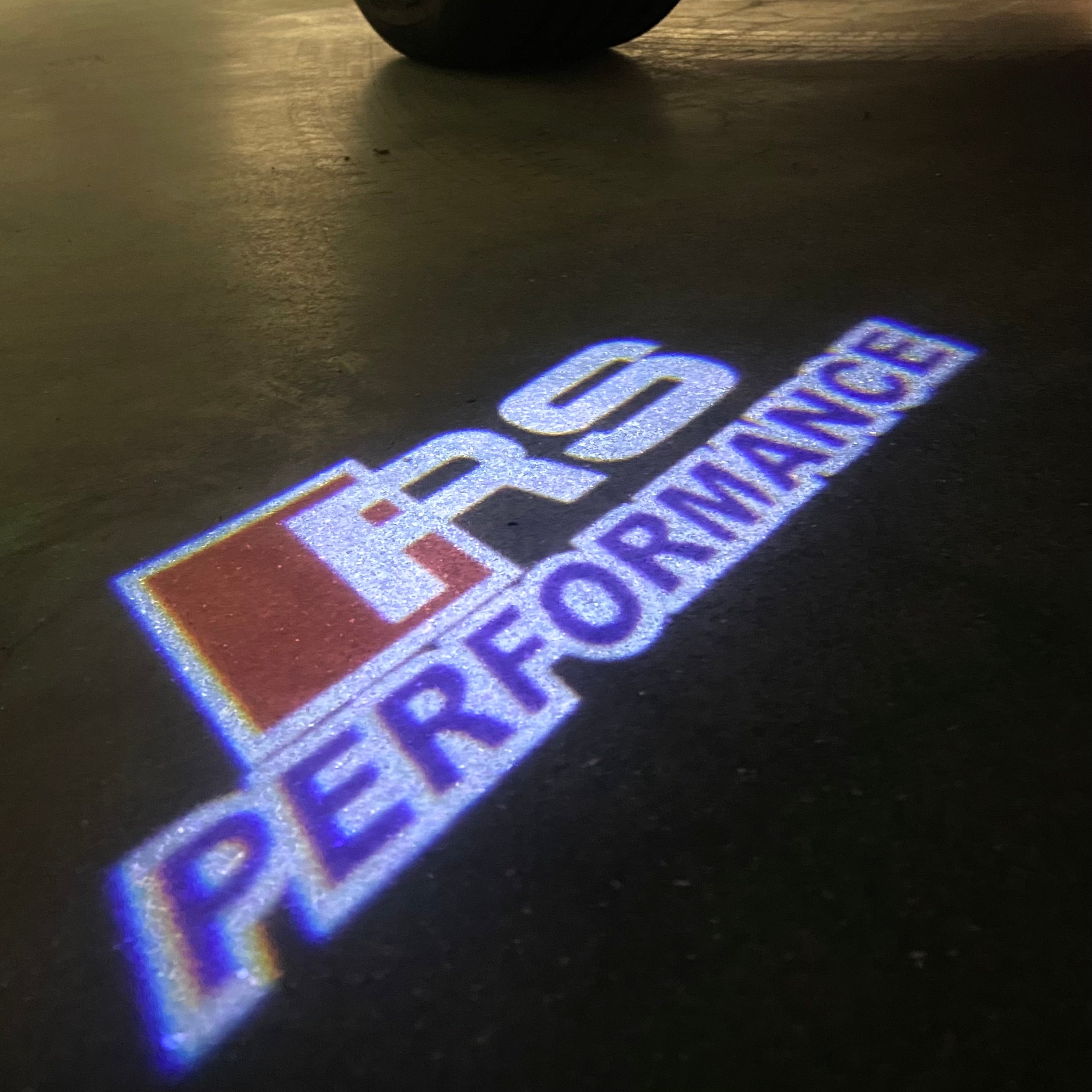 AUDI  RS LOGO PROJECTOT LIGHTS  (quantity 1 = 2 Logo Films /2 door lights）Nr.12B66