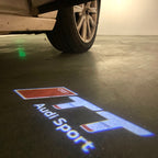 AUDI  TT  LOGO PROJECTOT LIGHTS  (quantity 1 = 2 Logo Films /2 door lights）Nr.12B52