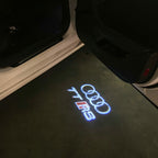 AUDI LOGO PROJECTOT LIGHTS Nr.120 (الكمية 1 = 2 Logo Films /2 أضواء الباب)