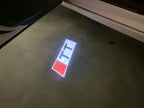AUDI LOGO PROJECTOT LIGHTS Nr.120 (الكمية 1 = 2 Logo Films /2 أضواء الباب)