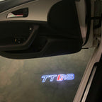 AUDI LOGO PROJECTOT LIGHTS Nr.120 (الكمية 1 = 2 Logo Films /2 أضواء الباب)