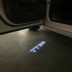 AUDI LOGO PROJECTOT LIGHTS Nr.120 (الكمية 1 = 2 Logo Films /2 أضواء الباب)
