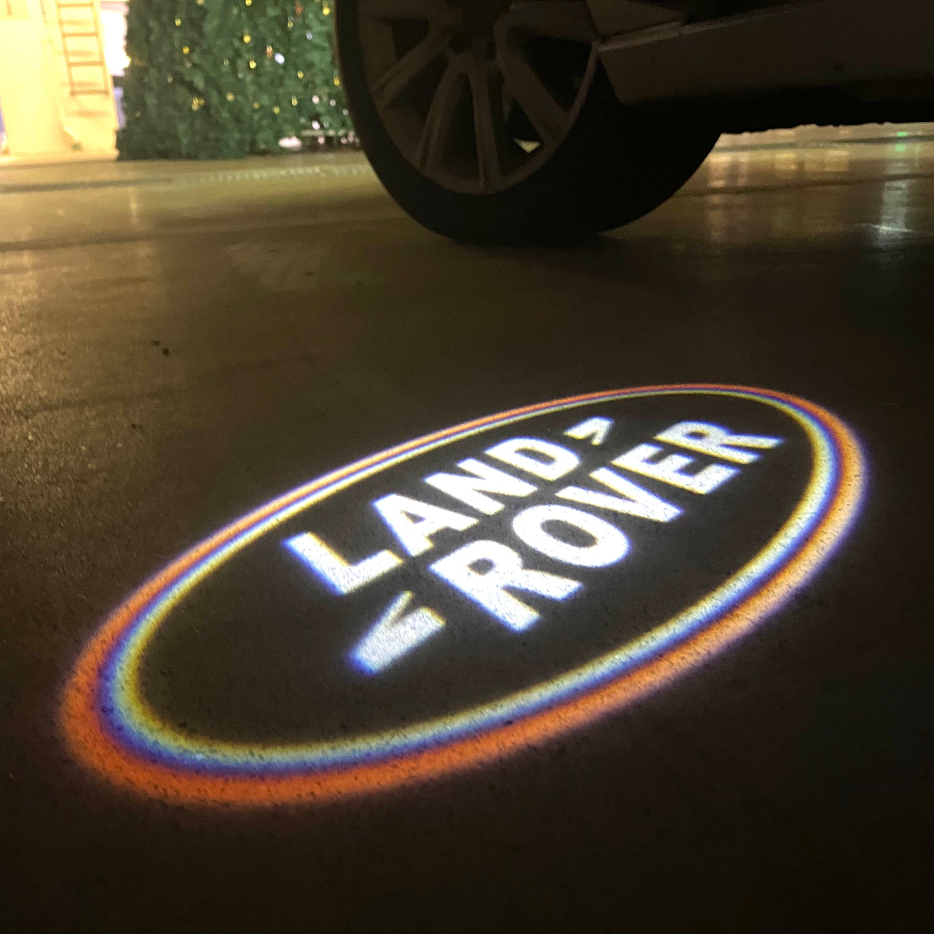 Land Rover  ORIGINAL  LOGO PROJECROTR LIGHTS Nr.1143 (quantity 1 = 1 sets/2 door lights)