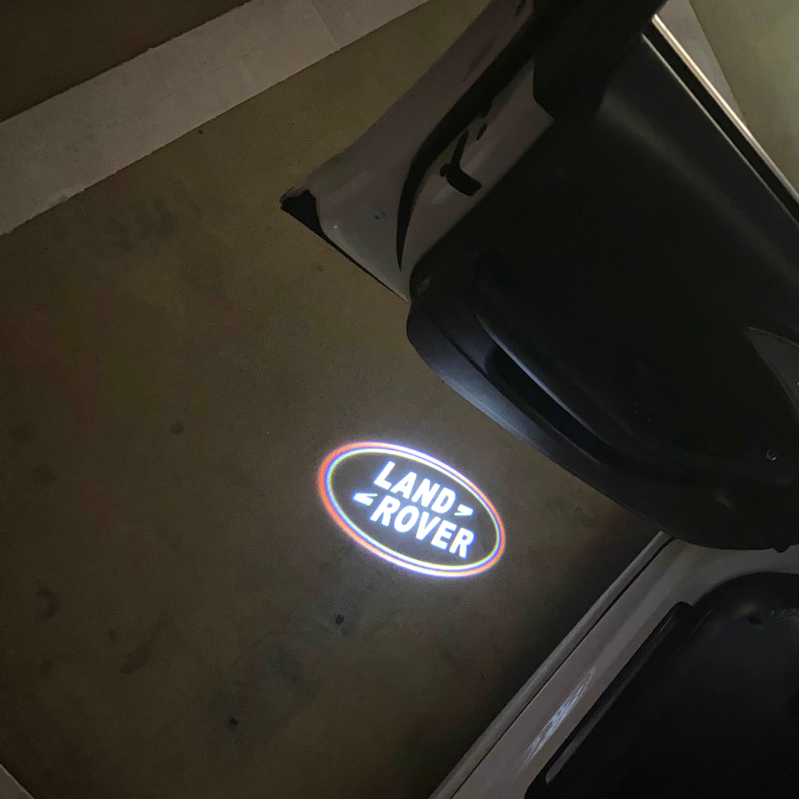 Land Rover  ORIGINAL  LOGO PROJECROTR LIGHTS Nr.1143 (quantity 1 = 1 sets/2 door lights)