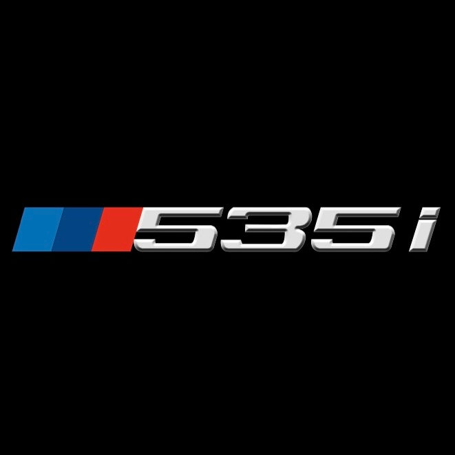 ÉCLAIRAGE DE PROJECTEUR BMW M3 LOGO Nr.24 (quantité 1 = 1 jeux / 2 feux de porte)