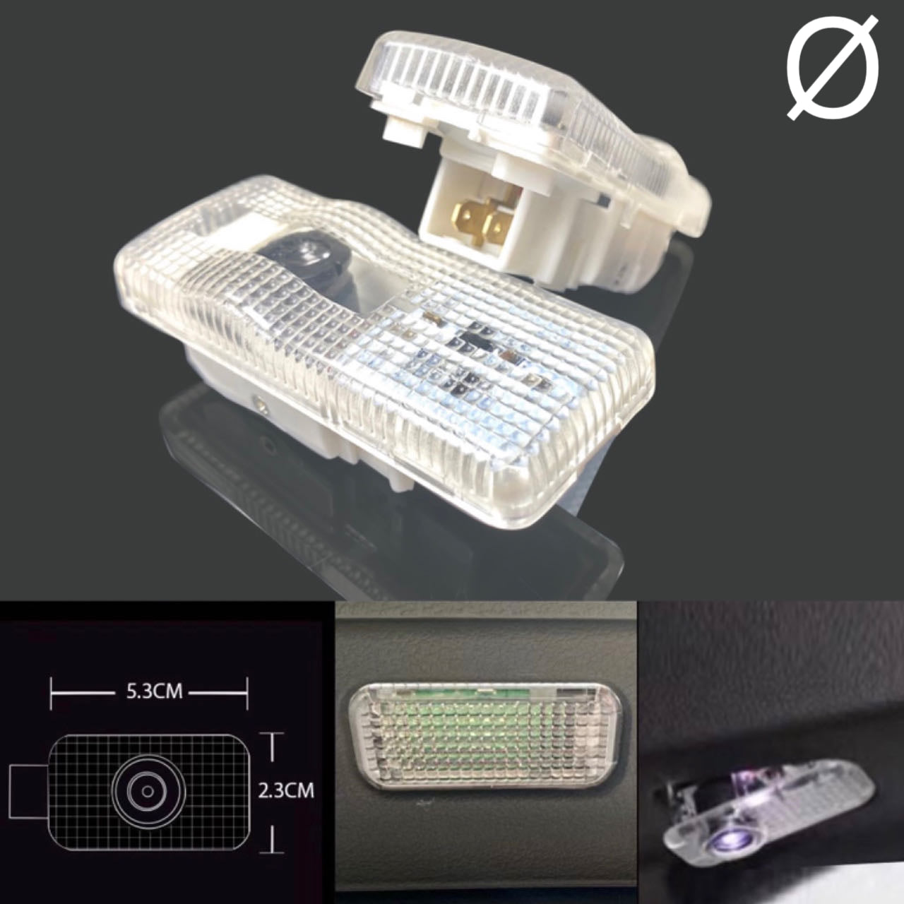 CITROËN C4   LOGO PROJECTOT LIGHTS (quantity 1 = 1 sets/2 door lights) Nr.6024q0t0124