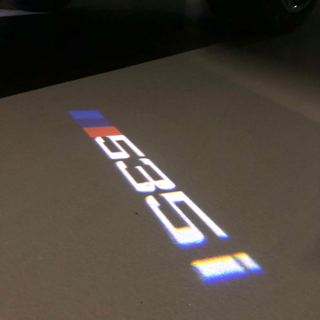 ÉCLAIRAGE DE PROJECTEUR BMW M3 LOGO Nr.24 (quantité 1 = 1 jeux / 2 feux de porte)