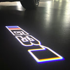 ÉCLAIRAGE DE PROJECTEUR BMW M3 LOGO Nr.24 (quantité 1 = 1 jeux / 2 feux de porte)