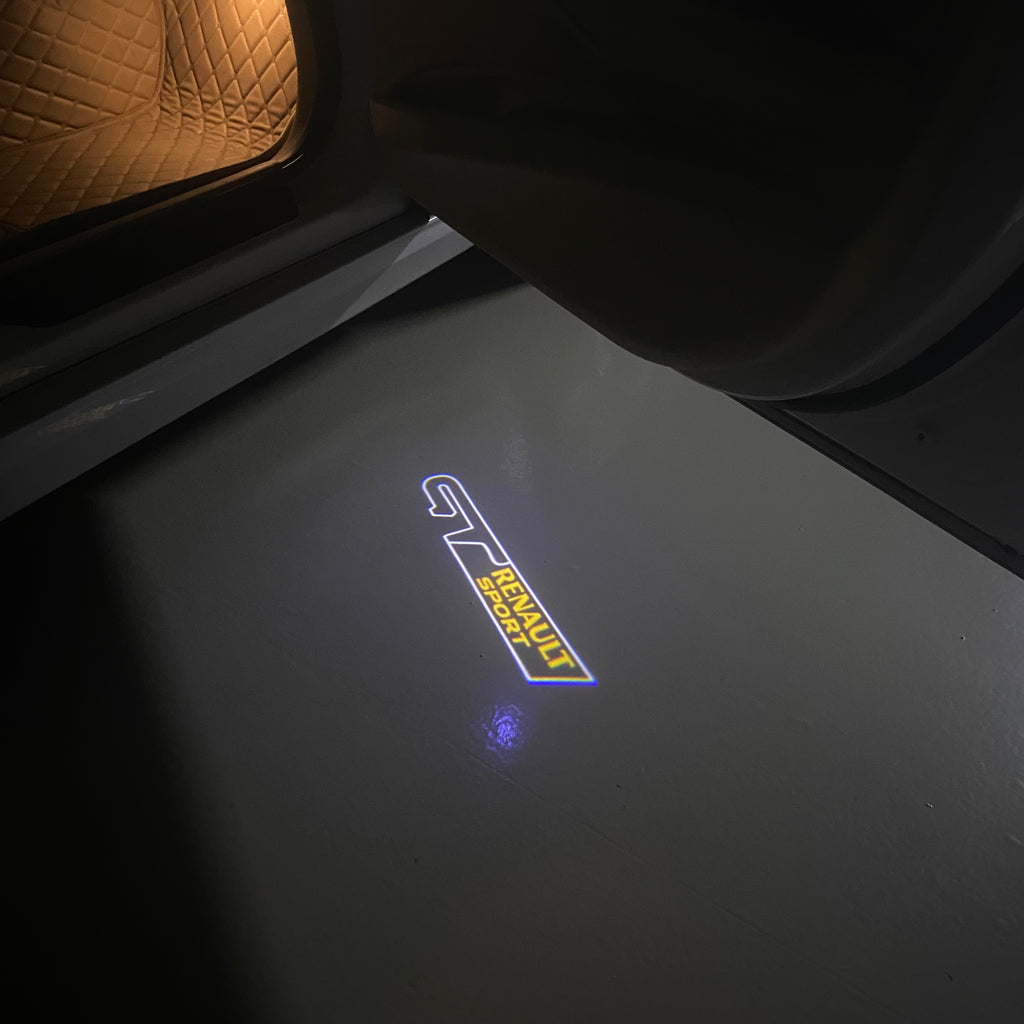 RENAULT GT LOGO PROJECROTR LIGHTS Nr.0947 (quantity  1 =  2 Logo Film & 2 door lights)