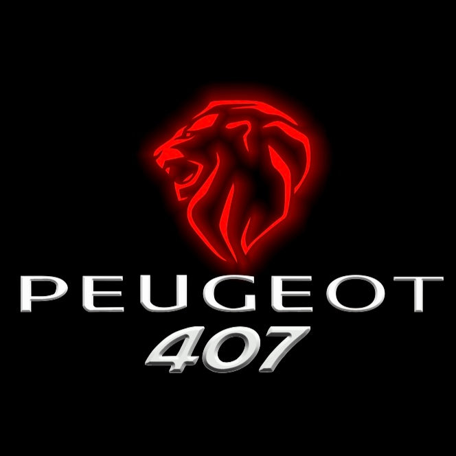 PEUGEOT  407  LOGO PROJECTOT LIGHTS (quantity 1 = 1 sets/2 door lights) Nr.6024q34