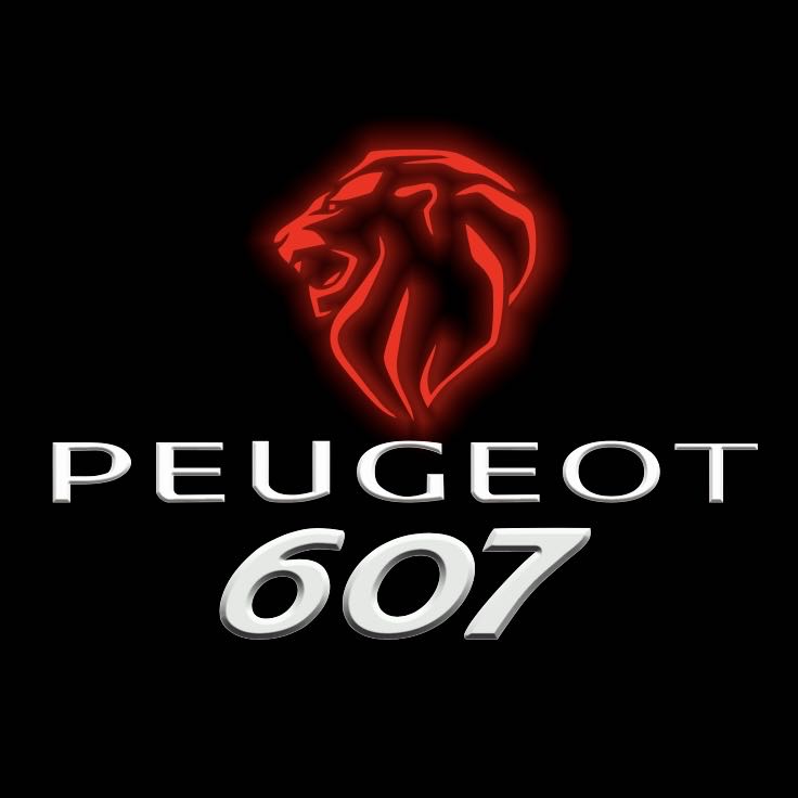 PEUGEOT 607  LOGO PROJECTOT LIGHTS (quantity 1 = 1 sets/2 door lights) Nr.6024q52