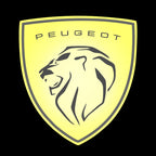 PEUGEOT ORIGINAL  LOGO PROJECTOT LIGHTS (quantity 1 = 1 sets/2 door lights) Nr.6024q73
