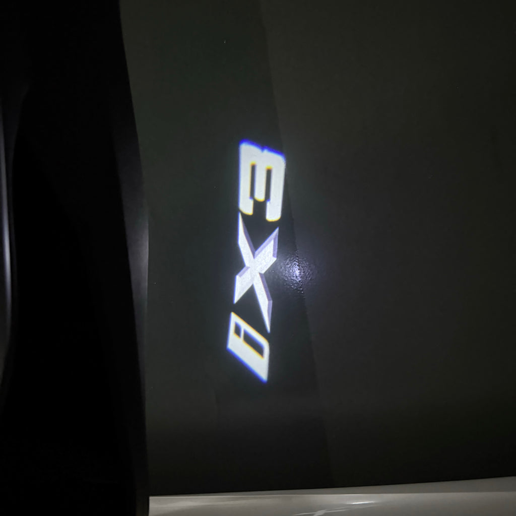 ÉCLAIRAGE DE PROJECTEUR BMW M3 LOGO Nr.24 (quantité 1 = 1 jeux / 2 feux de porte)