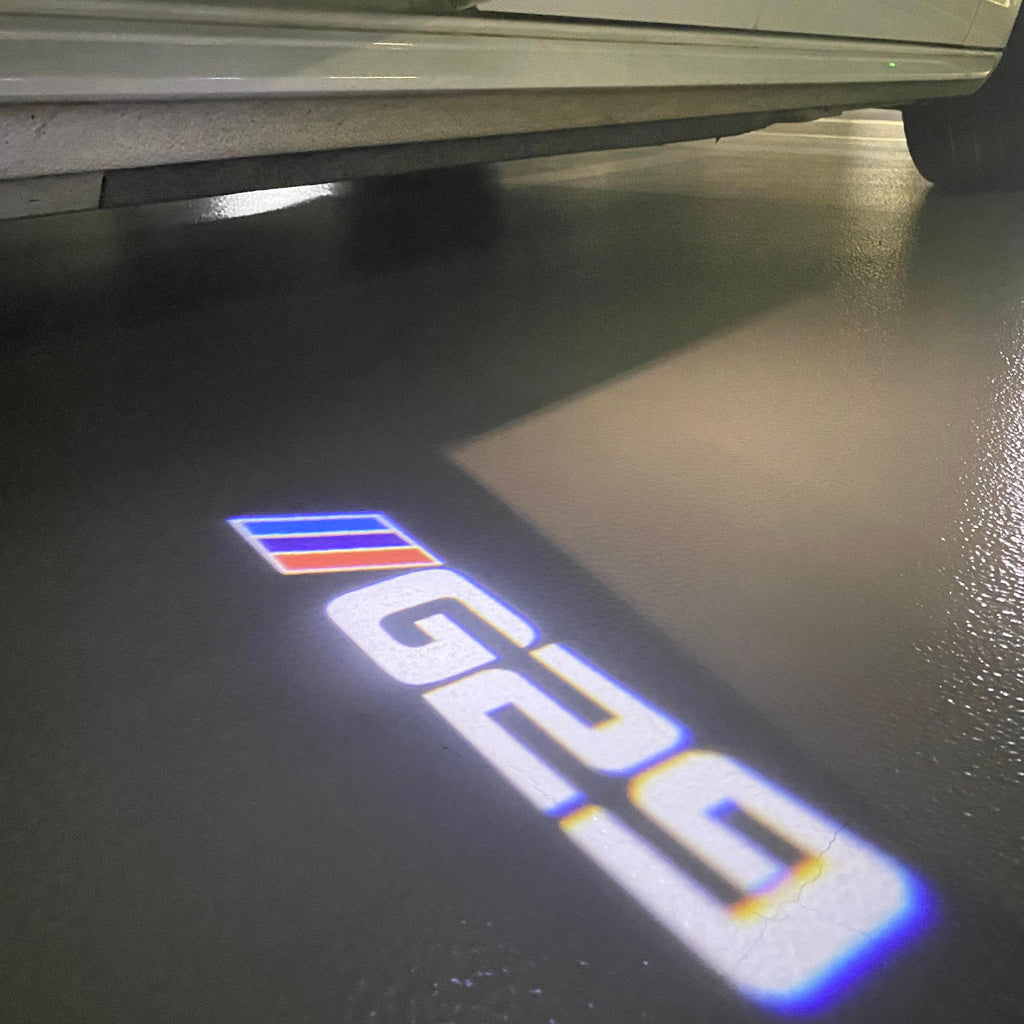 ÉCLAIRAGE DE PROJECTEUR BMW M3 LOGO Nr.24 (quantité 1 = 1 jeux / 2 feux de porte)