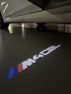 ÉCLAIRAGE DE PROJECTEUR BMW M3 LOGO Nr.24 (quantité 1 = 1 jeux / 2 feux de porte)