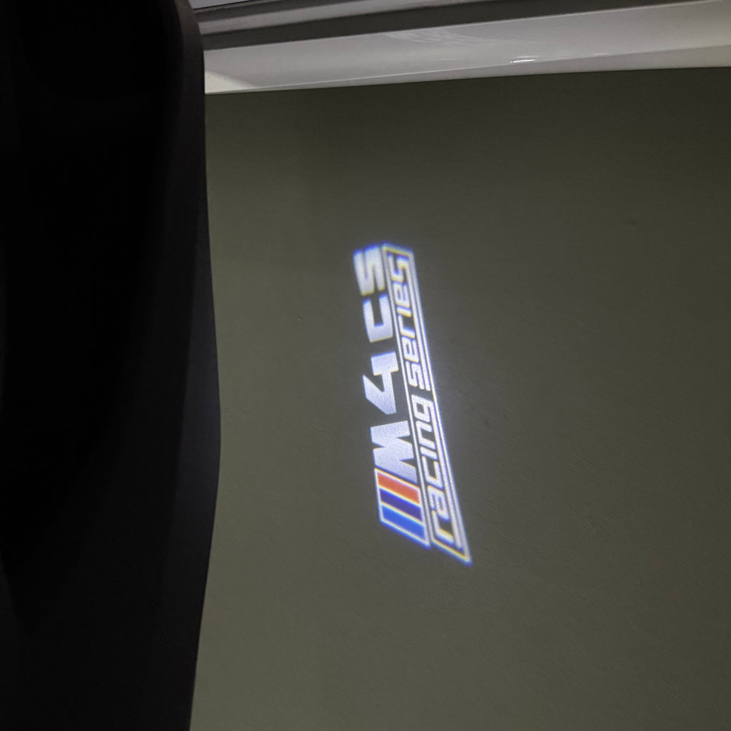 ÉCLAIRAGE DE PROJECTEUR BMW M3 LOGO Nr.24 (quantité 1 = 1 jeux / 2 feux de porte)