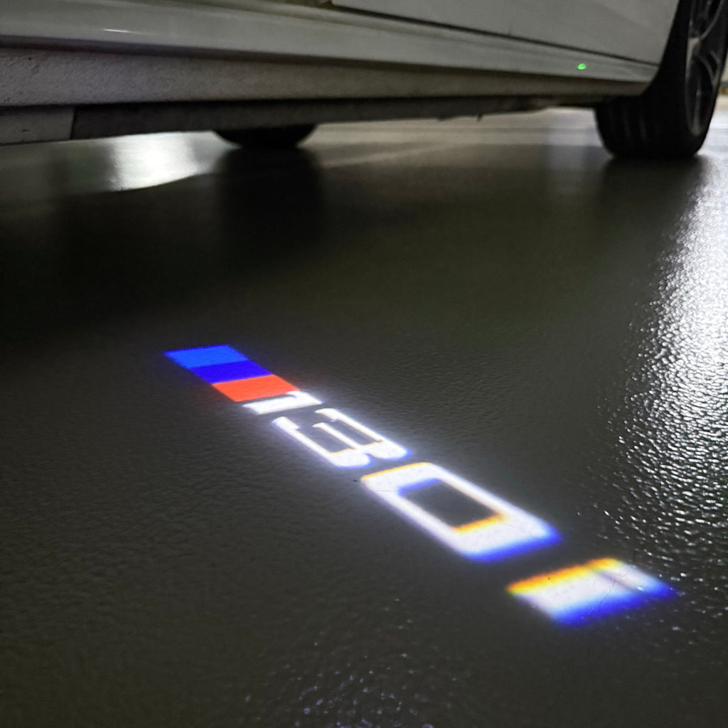 ÉCLAIRAGE DE PROJECTEUR BMW M3 LOGO Nr.24 (quantité 1 = 1 jeux / 2 feux de porte)