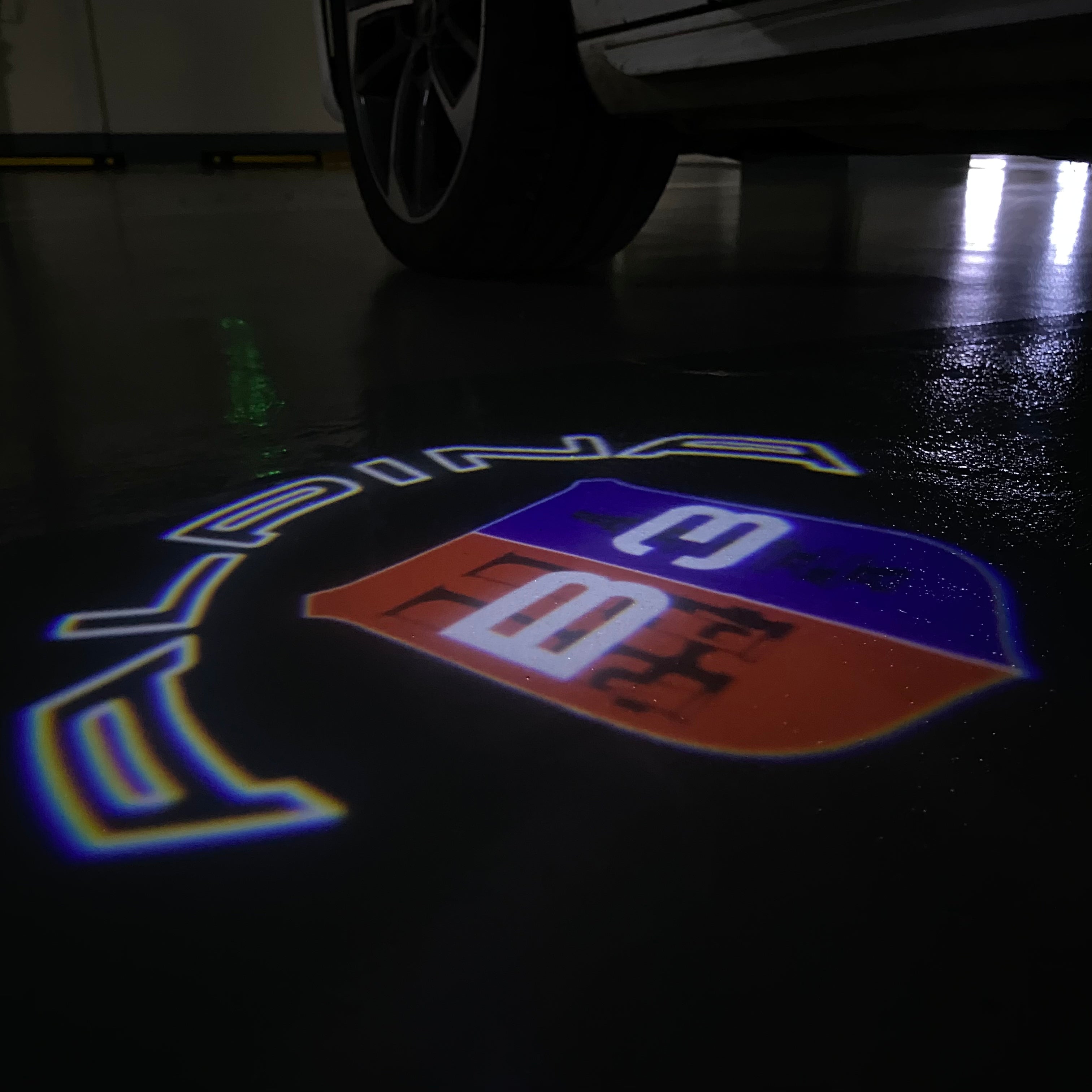 ALPINA B3 LOGO PROJECTOT LIGHTS  (quantity 1 = 1 sets/2 door lights) Nr.07A61